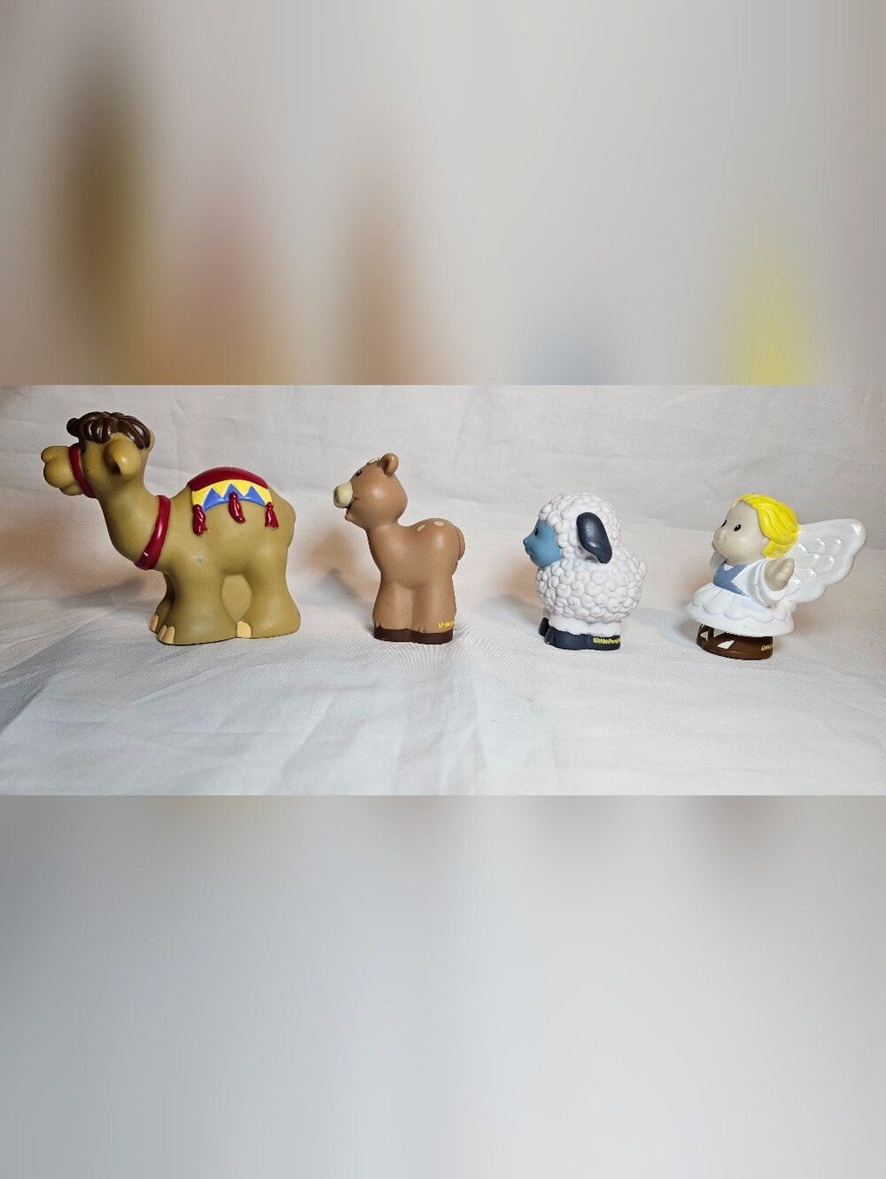Fisher Price Little People  Nativity Sheep Camel cow angel Christmas figures